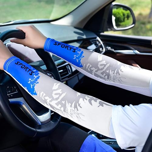 Miniatura 7 de PURFUN Mangas de protección solar para hombres y mujeres, anti-UV, para tatuaje, cubierta elástica para el brazo, para conductor de baloncesto y golf
