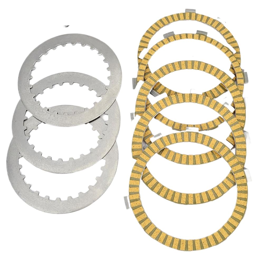 Kit dischi frizione in acciaio dischi attrito 22201-MAL-600 22202-MAE-000 compatibile con XL125V Varadero 2001-2011 VT125 125 1998-2000