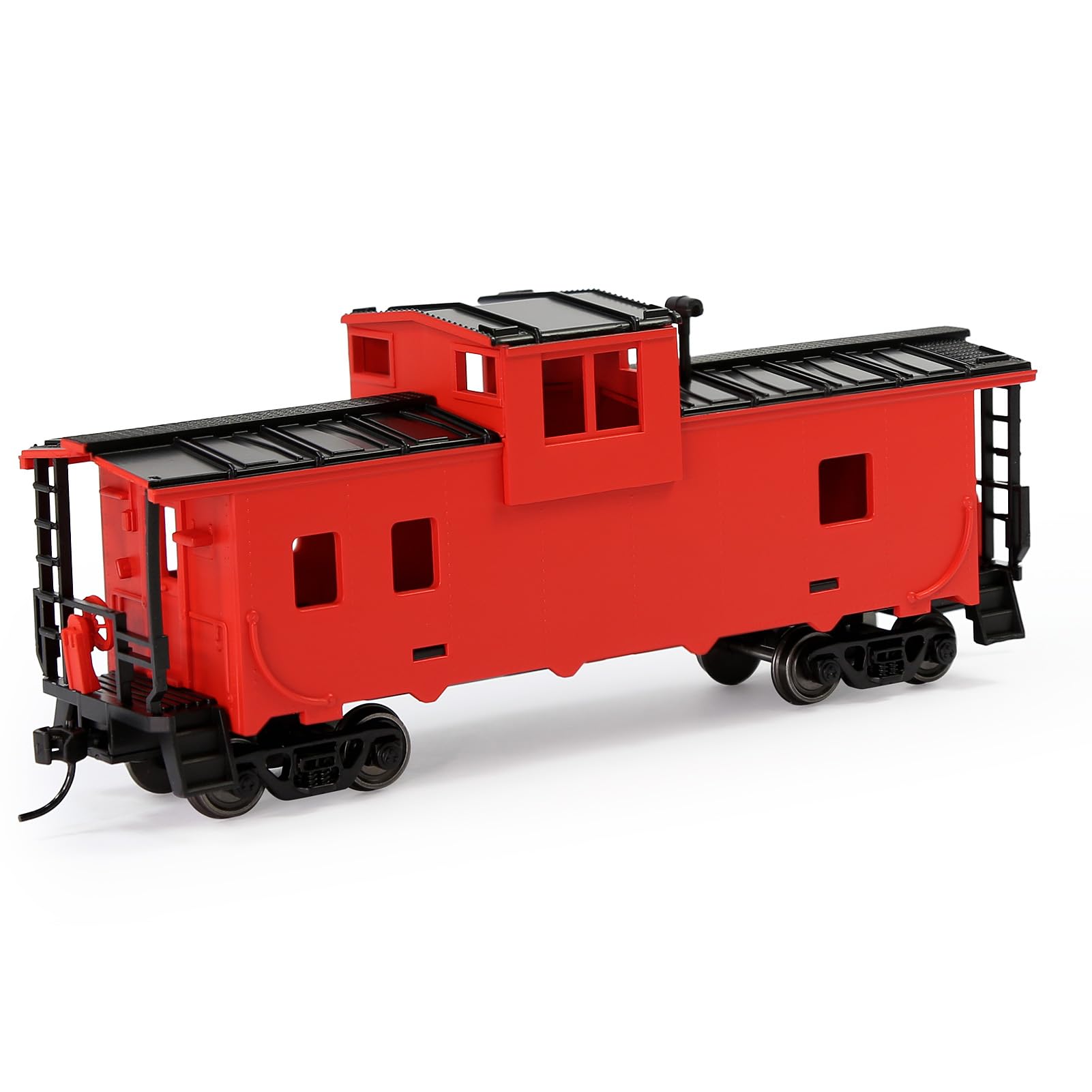 Evemodel C8763 1 Einheit lackiert 1:87 HO Maßstab 36' Wide Vision Caboose Wagons Modelleisenbahn (rot)