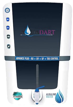 AquaDart Alkaline Water Purifier With RO + UV+ UF + TDS Control with Japanese UV and High TDS 3000 Membrane