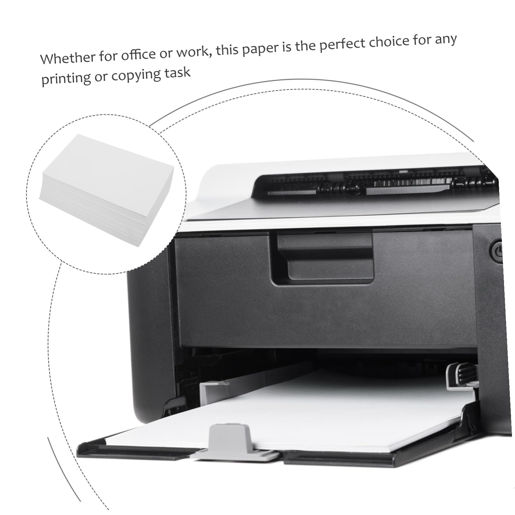 500 Blatt Multifunktionspapier 240x140mm 70g/m² Doppelseitiges Druckerpapier für Büro Bastelpapier Selbstgemacht Leerpapier
