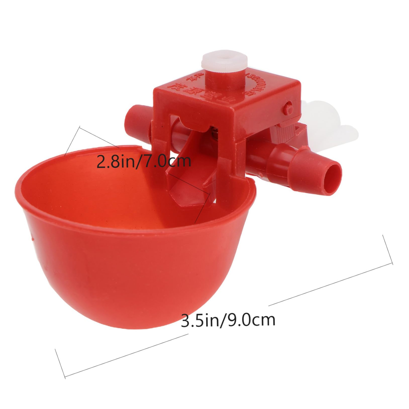 30 pezzi Abbeveratoio Regolabile Automatico per Uccelli e Piccioni Ciotola di Abs Resistente per Acqua Adatta per Volatili e Quaglie Utilizzo Sicuro e Pratico per Colore Casuale