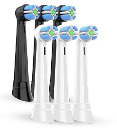 IO Toothbrush Replacement Heads Compatible with Oral B IO Series 2-10 Electric Toothbrushes Black 12PCS
