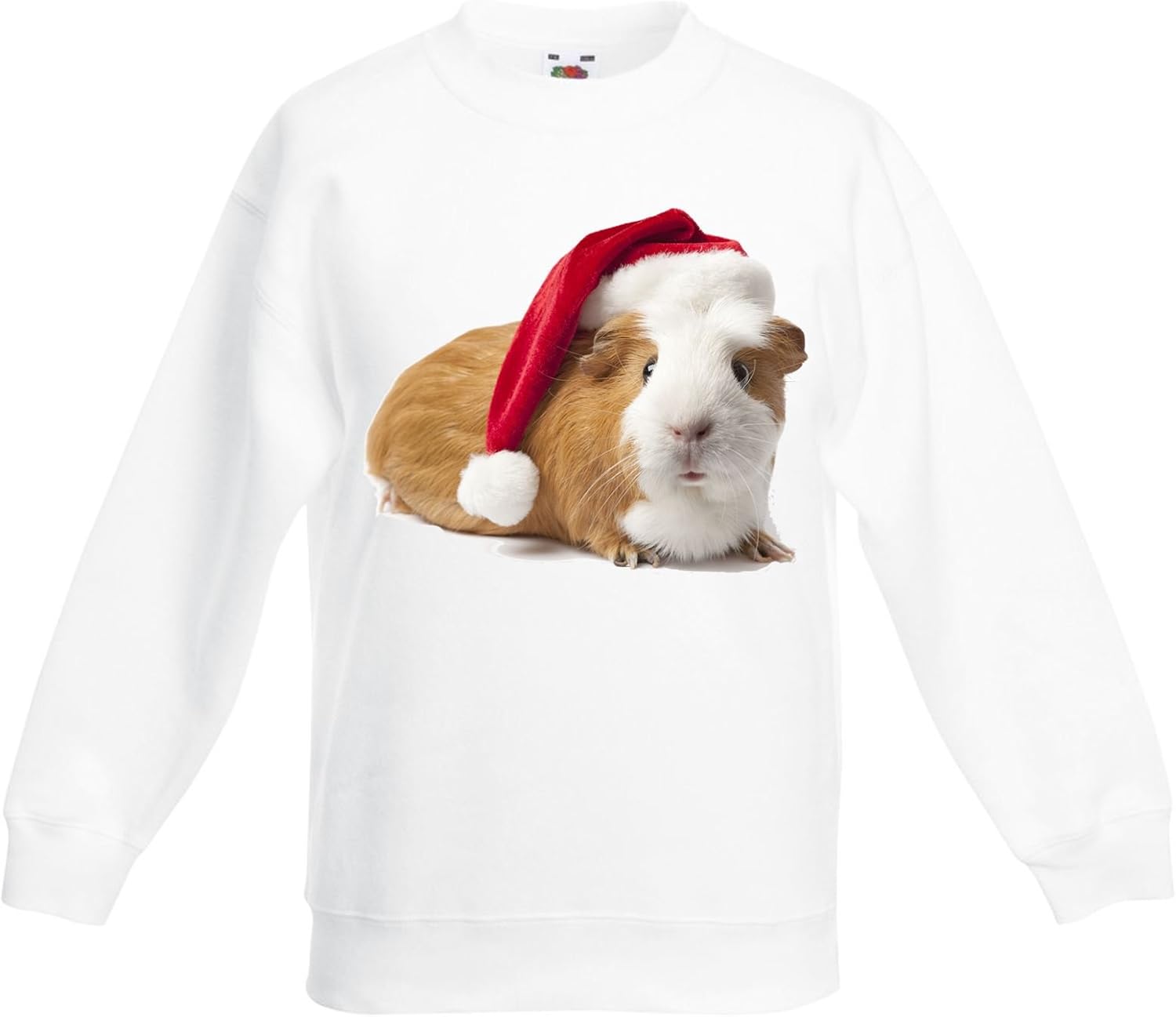 Tribal T-Shirts Pet Guinea Pig with Santa Claus Hat Christmas Kids Jumper Sweater