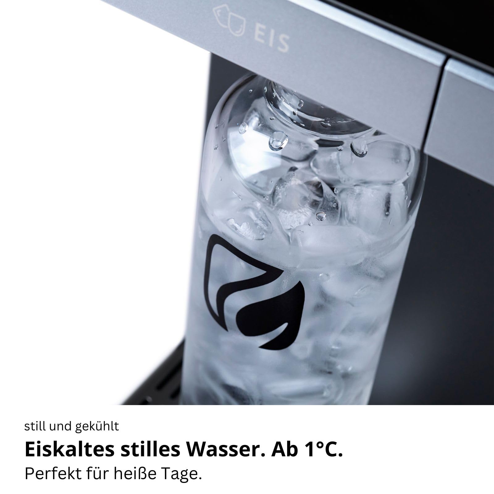 OsmoFresh Fusion Ice | Osmoseanlage mit Eiswürfelmaschine | gekühltes Wasser (bis 1°C) | kochend heißes Wasser | stufenlos | sehr wenig Abwasser | mit UV | 7-Fach Filterung | Mineralisierung
