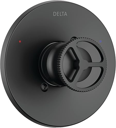 Delta Faucet Trinsic - Kit de moldura de válvula de ducha negra mate para sistemas de ducha y grifos de ducha, repuesto de manija de ducha Delta,