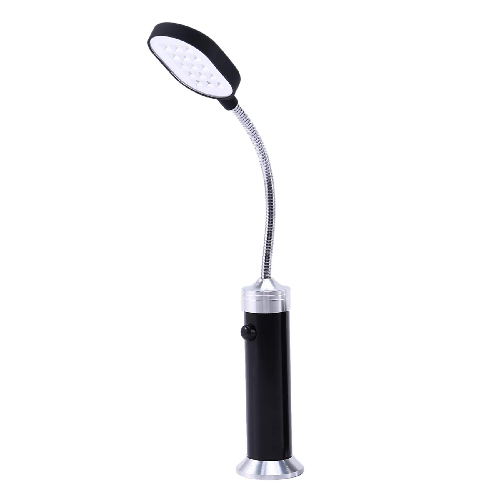 Luce per barbecue con base magnetica, super LED, a collo di cigno flessibile, resistente alle intemperie, confezione da 2