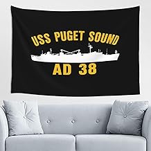 Uss Puget Sound Ad 38 Tapestry Wall Hanging Decoration Tapestry For Home Bedroom Party Decoration 60 * 40 Inch Wall Decor Black