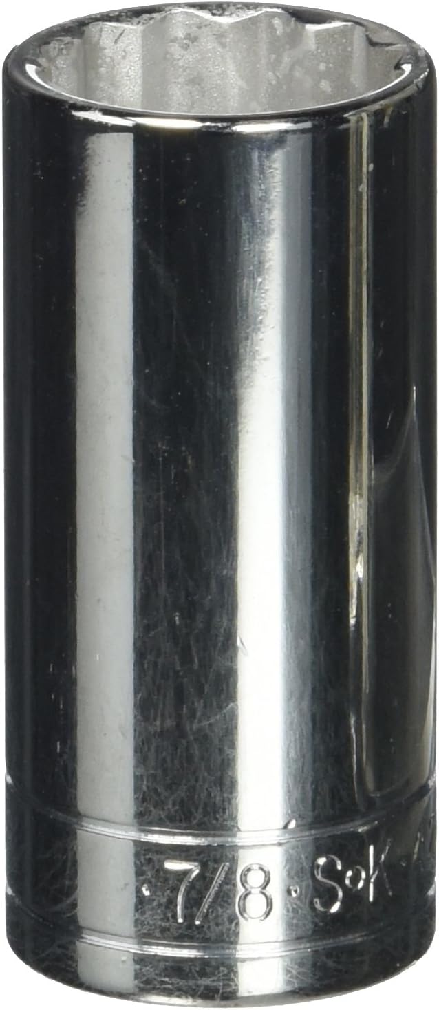 SK Tools USA 3/8" Drive, 7/8", 12 Point, Deep Chrome Socket | 42428