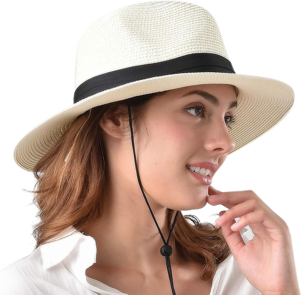 Cappello Panama classico Fedora a tesa larga blu scuro, cappelli Fedora per uomo/donna, cappello in feltro da uomo e da donna, cappello Fedora Trilby Gain, - Italia