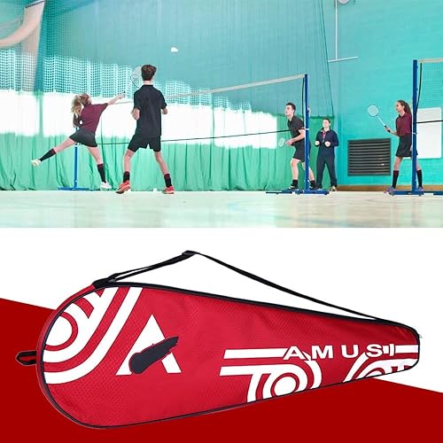 Vista 10 de XGOPTS Bolsa de raqueta de bádminton impermeable de un solo hombro, funda de transporte para raqueta de remo con correa de hombro ajustable, bolsa