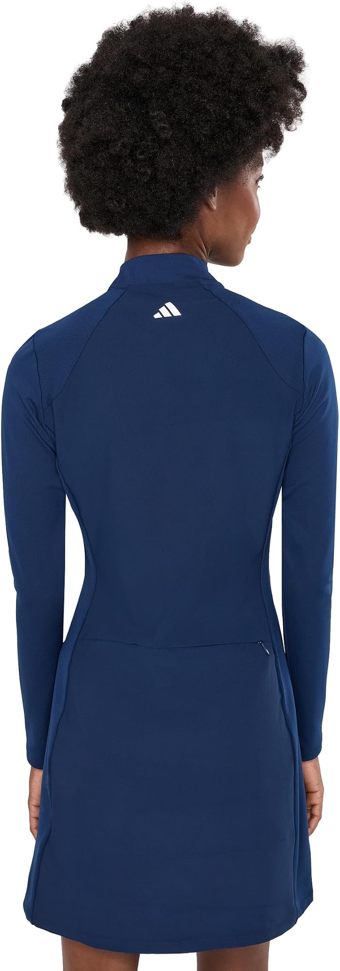 Женское платье adidas Ultimate365 Long Sleeve Golf, цвет: Тёмно-синий — фото 4
