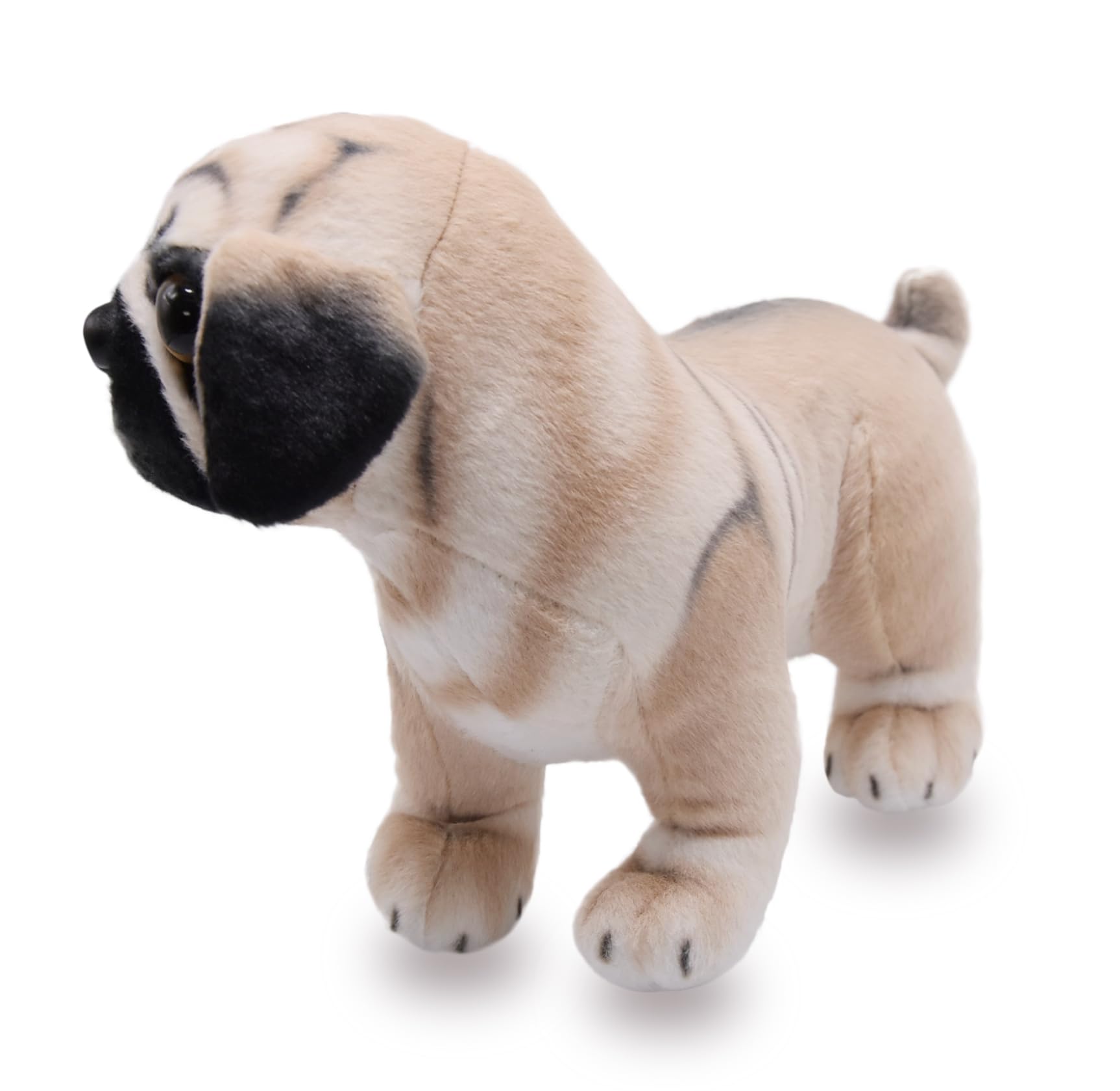 Amazon.co.jp: YONLIT 本物そっくりのパグ 犬 ぬいぐるみ 動物