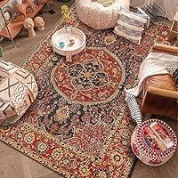 Amazon｜[YXSNG] エスニック ペルシャ絨毯 ヨーロッパ 柄 ラグ 180