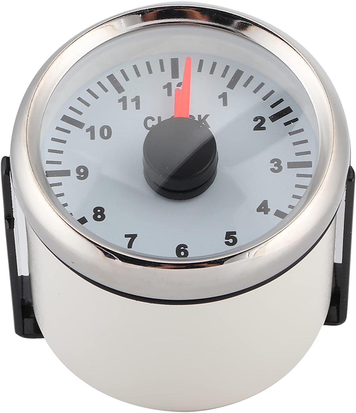 Car Clock Watch Dial Clock ,2in Universal 0 12 Hourmeter Clock Instrument Panel Gauges Display Red Backlight for Car Boa