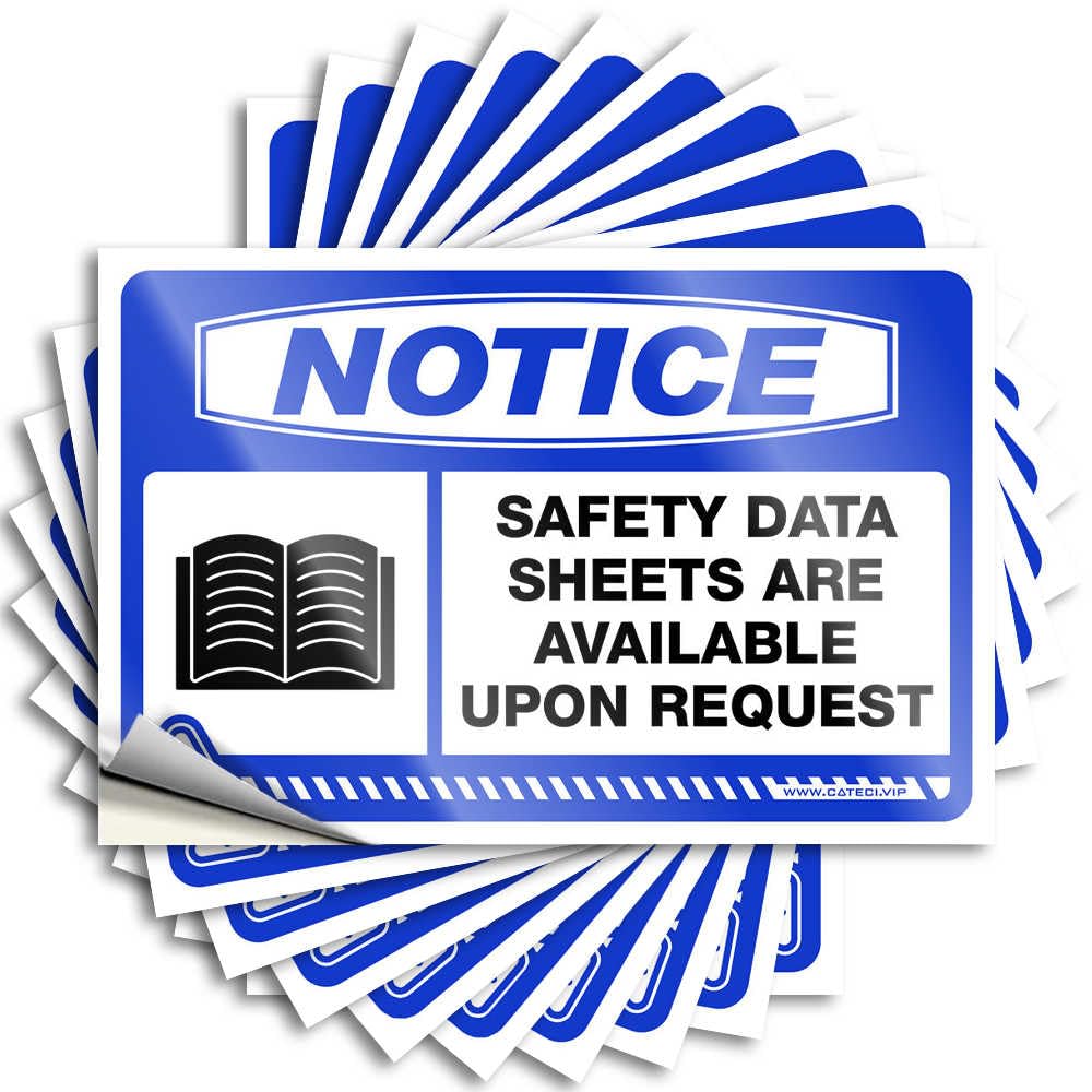 Bathroom Sets Tumbler Funny Sticker | Notice Safety Data Sheets are Available Upon Request Retro Durable Vinyl Sticker Easy Apply for Outside(12X18CM)
