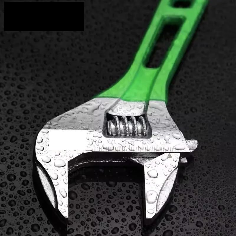 Llave Ajustable Llave ajustable de gran apertura 6-12 pulgadas, ligera, for reparación tuberías baño(Size 8)