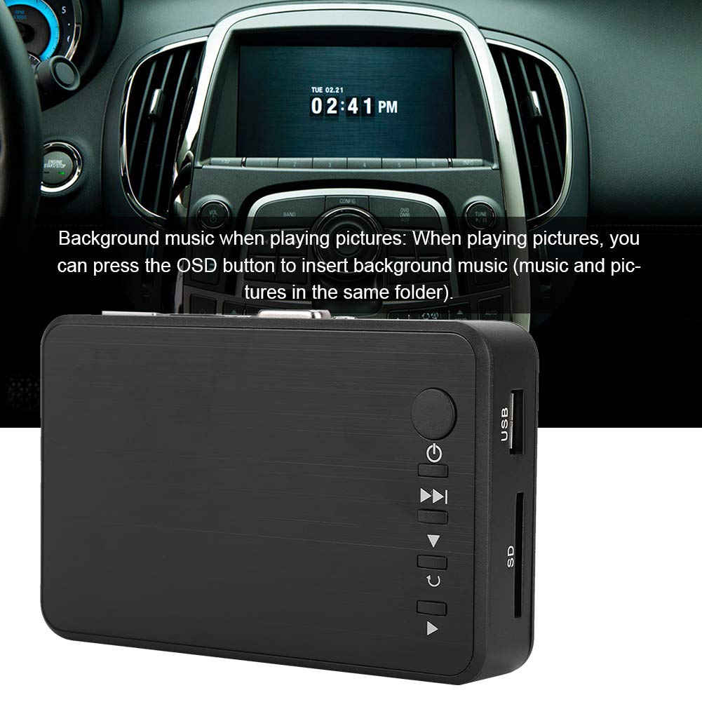 Reproductor Multimedia HDMI, 1080P 4K Mini HDMI Media Audio Video Publicidad Reproductor de Disco Duro con reproducción automática, Bucle y Memoria de Punto de interrupció