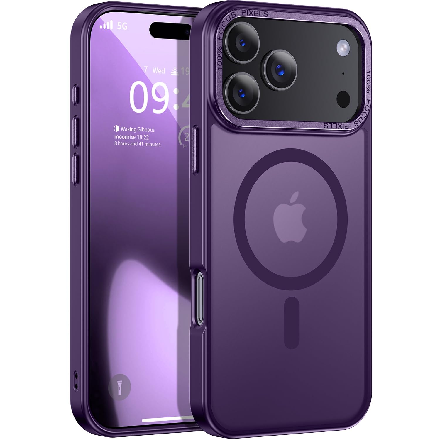 Newfuture Strong Magnetic Compatible with iPhone 17 Pro Case [13 FT Military Drop Protection] [Compatible with Magsafe] Slim Translucent Matte Shockproof with Anti-Fingerprint Phone Case, Tender Pink — view 220