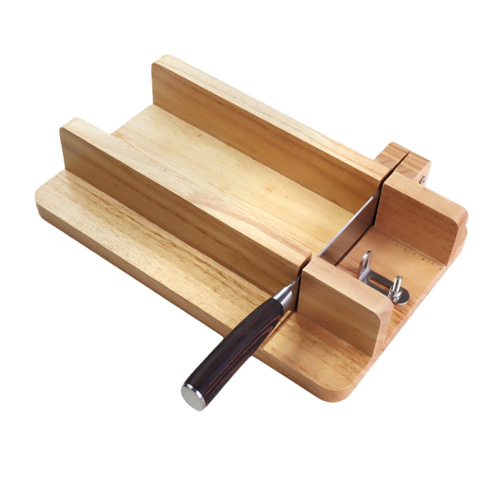 Cortador de Jabón de Madera con Escala, Cortador de Jabón Multiusos para Hacer Queso, Tartas Y Más.