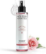 Nourish Mantras Dewy Rose Toner/Formulated With Rose De Mai, Niacinamide & Vitamin B5/ Radiant & Rejuvenated Skin/Pore Tightening Toner (150Ml).