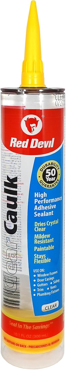 Clear Caulk 10.3FL.OZ. Adhesivo Transparente
