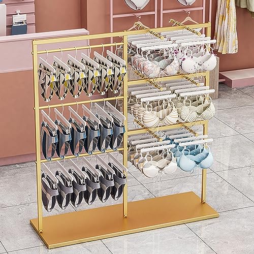 Présentoirs à sous-vêtements réglables, cintres métalliques sur Pied pour magasins de vêtements, présentoir de Rangement pour Lingerie, Soutiens-Gorge,...