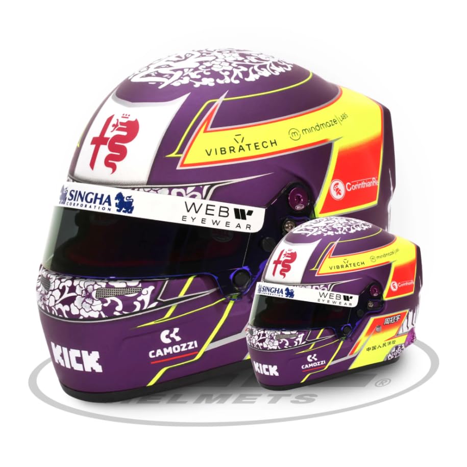 Casque Miniature Zhou Guanyu – Spark 1/5 – Alfa Romeo F1 GP Australie 2023
