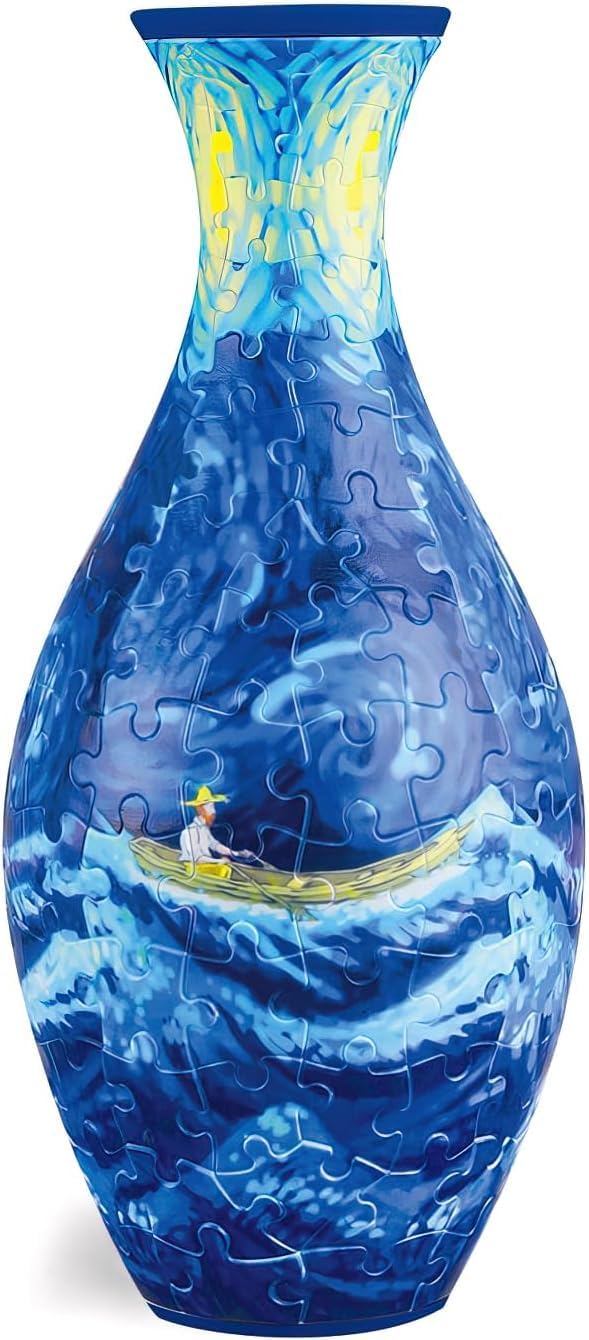 Amazon.com: 3D Puzzle Flower Vase - Unique Curved Plastic Vase with 160 ...