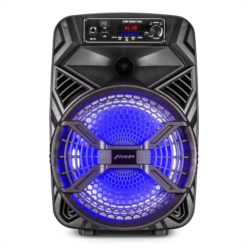 Caixa De Som Ativa Plástica Multiuso CMF 200 TWS Com Led 1,5Kg