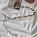 Gold Star Waist Chain Trendy Y2k Fashion Accessorie for Women Silver Chain Belt Grunge Emo Accessories Star Pearl Punk Halloween Goth Jewelry A-Gold