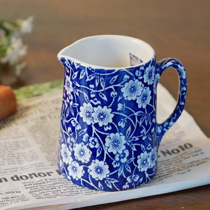 Amazon.co.jp: Calico ブルーキャリコ バーレイ社 タンカードジャグS