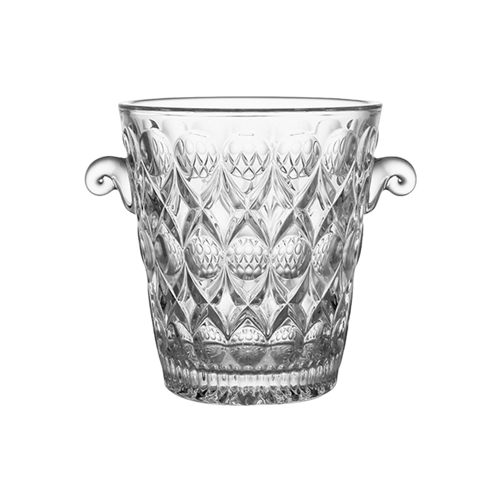 Xinsheinelry Glass Beverage Coolers Bucket Portable Design for Parties and Barbecues Clear View of Drinks Without Opening Lid Ideal for Auto Serve Portable Ice Container