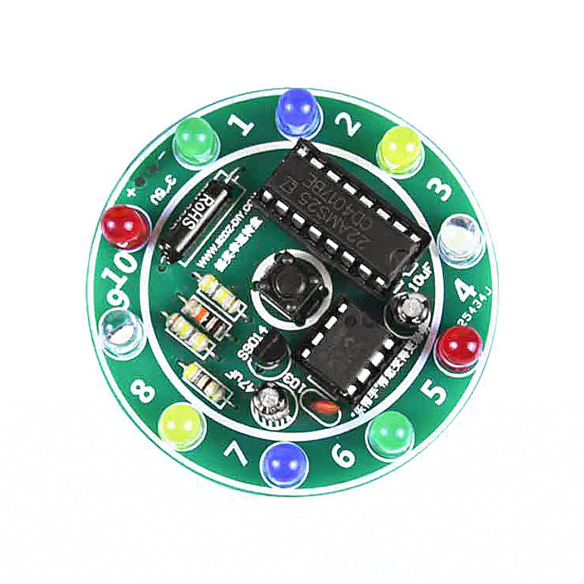 Lucky Wheel Kit Luce a Kit per esercitazioni di Saldatura Realizzazione di circuiti Fai-da-Te per corsi di Saldatura per Principianti