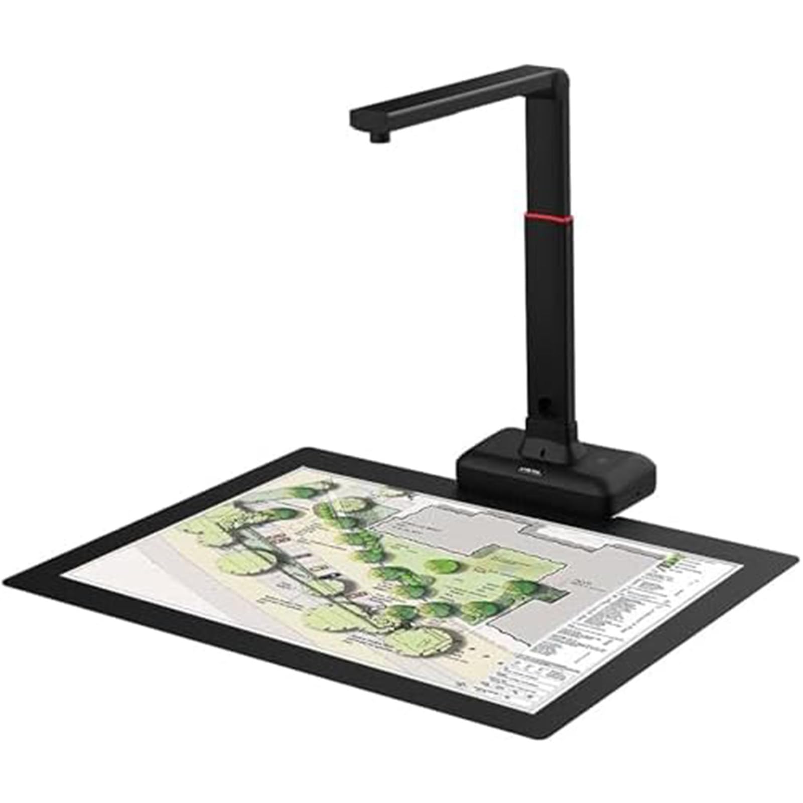 A2 Overhead Document Scanner,Haute Résolution 23mp,Lumière LED Haute Luminosité Intégrée,Technologies D'aplatissement Automatique Et De Suppression des Empreintes Digitales