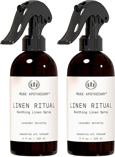 Miniatura 29 de Muse Apothecary Pillow Ritual - Rocío aromático, calmante y relajante para almohada, spray para ropa de cama y telas - Infundido con aceites