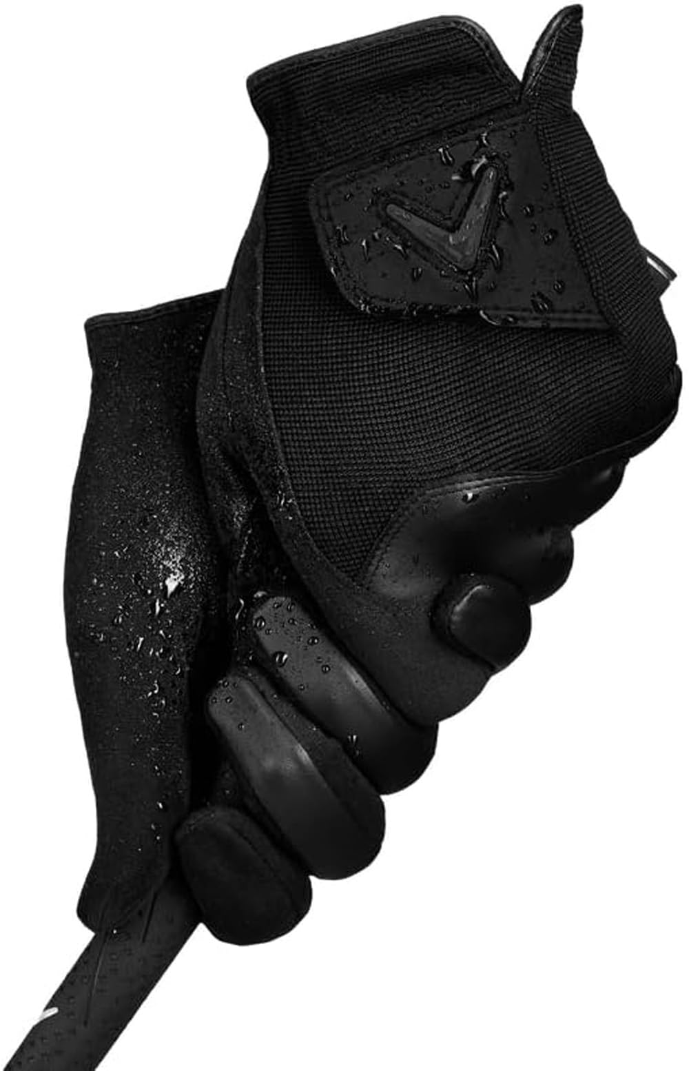 Callaway Rain Spann Herren Handschuh, schwarz, 1 Paar, Paar (linke und rechte Hand), L, schwarz