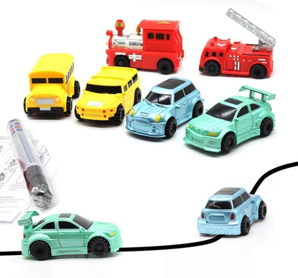 Inductive Toy Truck Tank Car Bus Follow Drawn Line For Pre-school Learning and Children (1 Pcs Car Randomly)