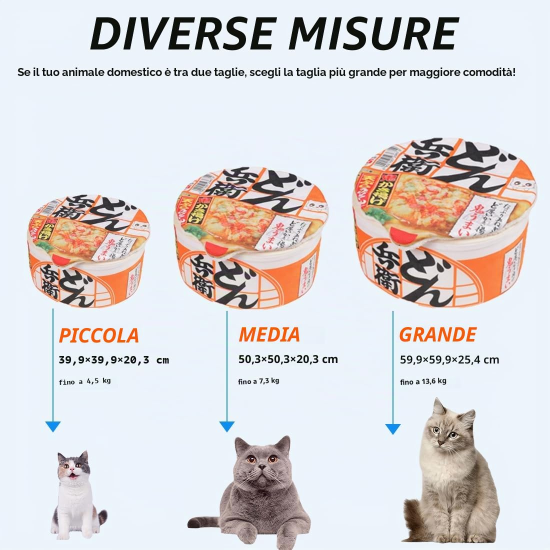 Cuccia per Gatti e Cani da Interno, Cuccia Gatto e cani, Igloo Per Gatti In Peluche Caldo e Accogliente con cuscino imbottito rimovibile e lavabile (Arancione, L)