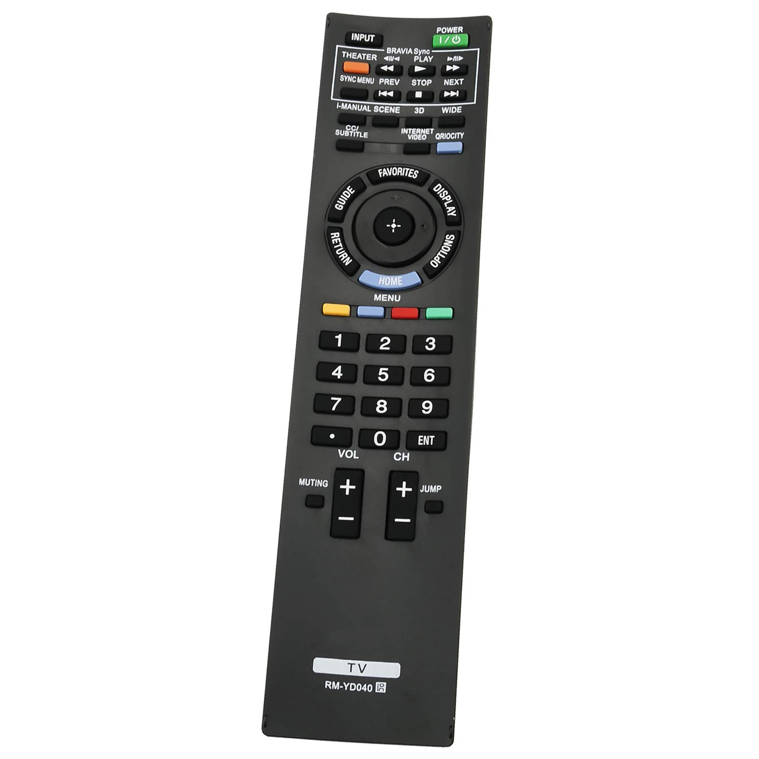 Sony BRAVIA TV Replacement Remote - RM-YD073 Compatible With Multiple KDL & XBR Models