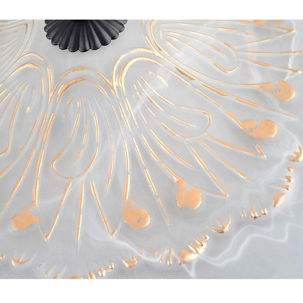 3-punktowa sufitowa do montażu powierzchniowego Szkło opalowe Celing Metalowa oprawa podtynkowa Żyrandol witrażowa Ręcznie robione oświetlenie vintage do jadalni, salonu, sypialni, baru,
