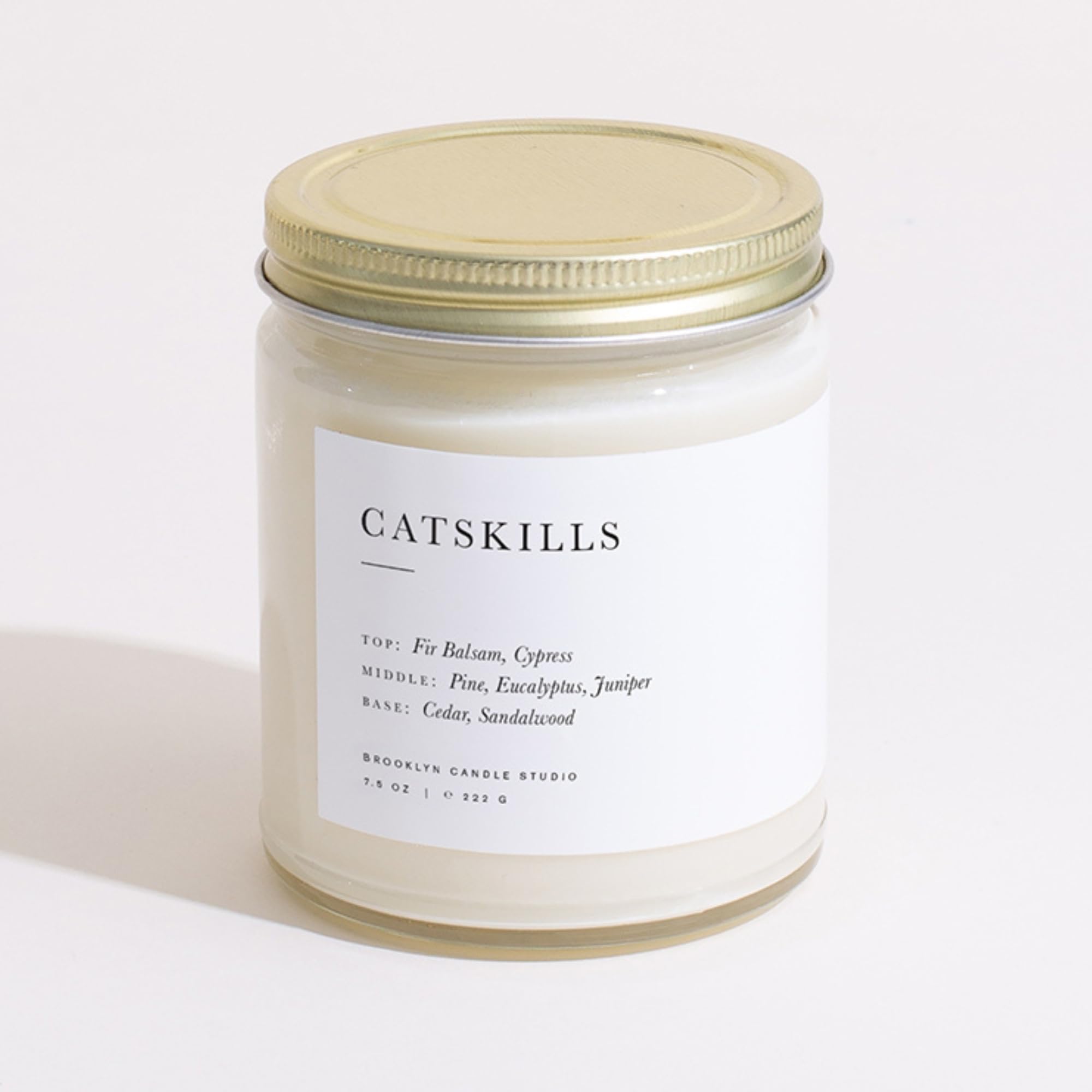 Brooklyn Candle Studio Catskills - Vela perfumada de lujo, cera de soja vegana, vertida a mano en los Estados Unidos, 50 horas de tiempo de combustión lenta, 7.5 onzas