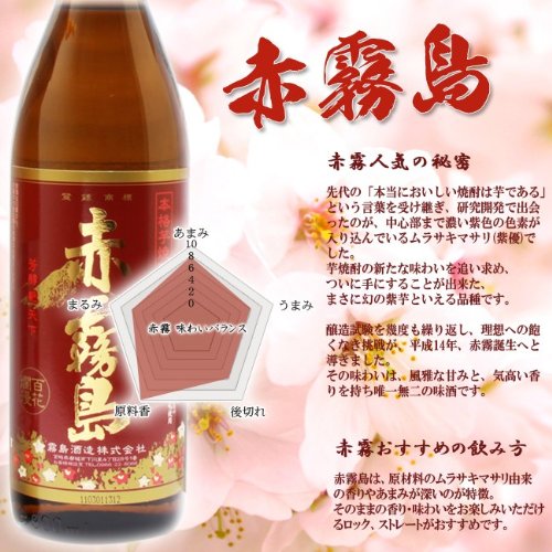 Amazon.co.jp: 霧島三兄弟 芋焼酎 3本セット【 赤霧島 ＆ 黒霧島