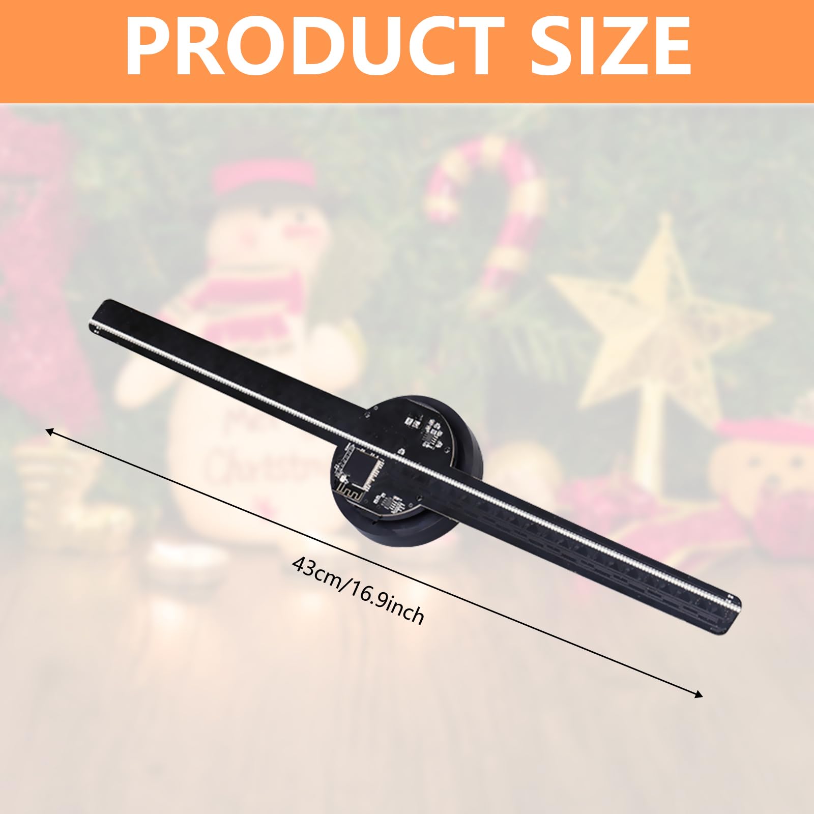 Projecteur hologramme LED 3D arbre Noël, écran publicité vidéo Wi-Fi portable 1920x1200