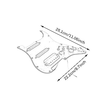 ピックガード　ピックアップ DiMarzio FG2108BA3 ピックガード ストラト用プリワイアード