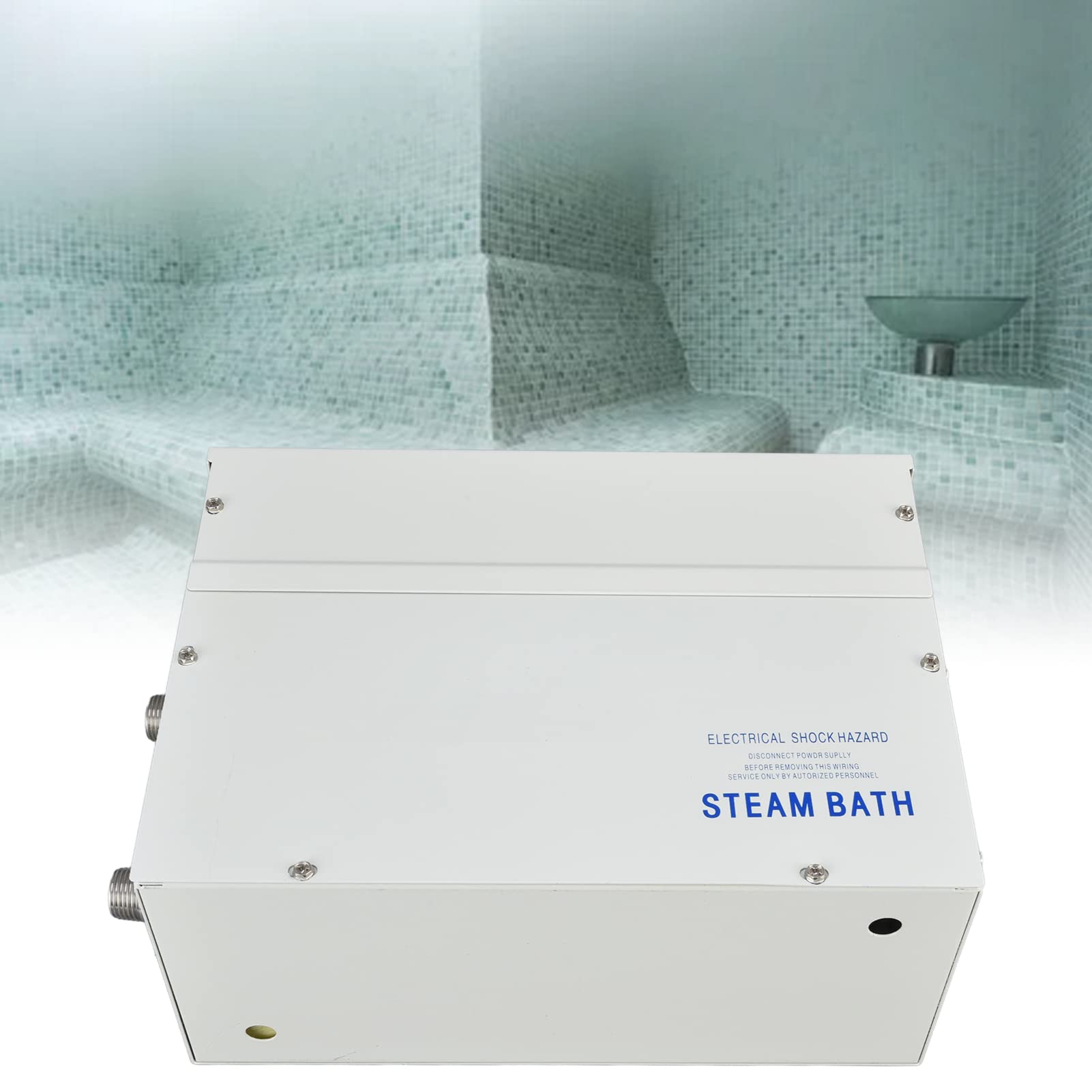 Generador de Vapor para Ducha 3KW Alta Potencia con Descalcificación Automática spa sauna baño 220-240V instalación fácil baño en casa