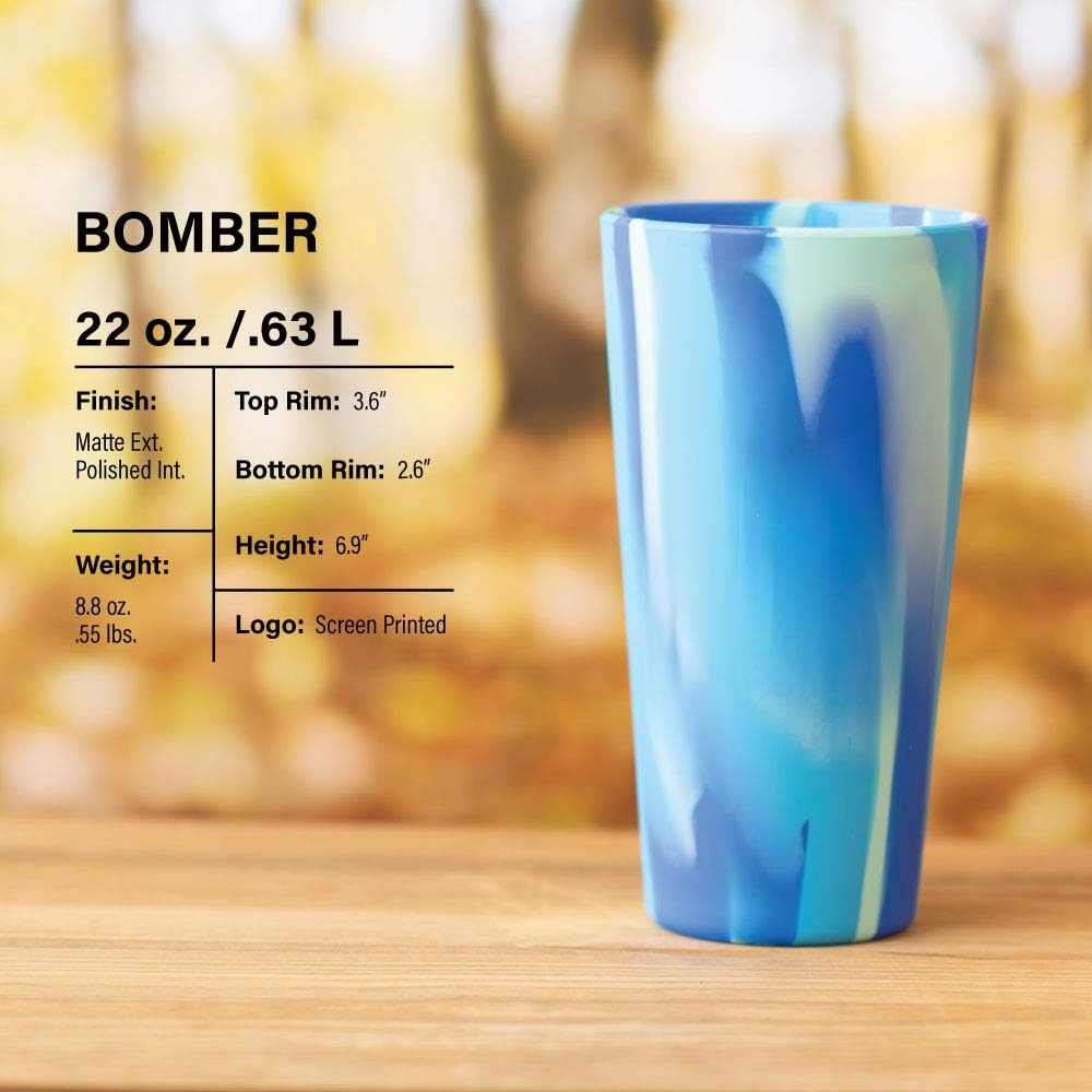 Silipint Silicone 22 Ounce Tumbler Cup with Lid and Straw. Unbreakable, Reusable and Versatile for Travel, Hiking, Camping, Sports and Outdoors.. (SINGLE, Frosted White)