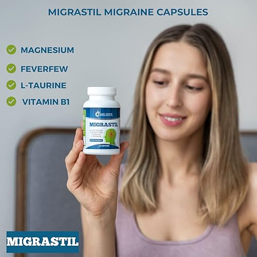 Miniatura 2 de Paquete de cápsulas para aliviar la migraña en barra y migraña