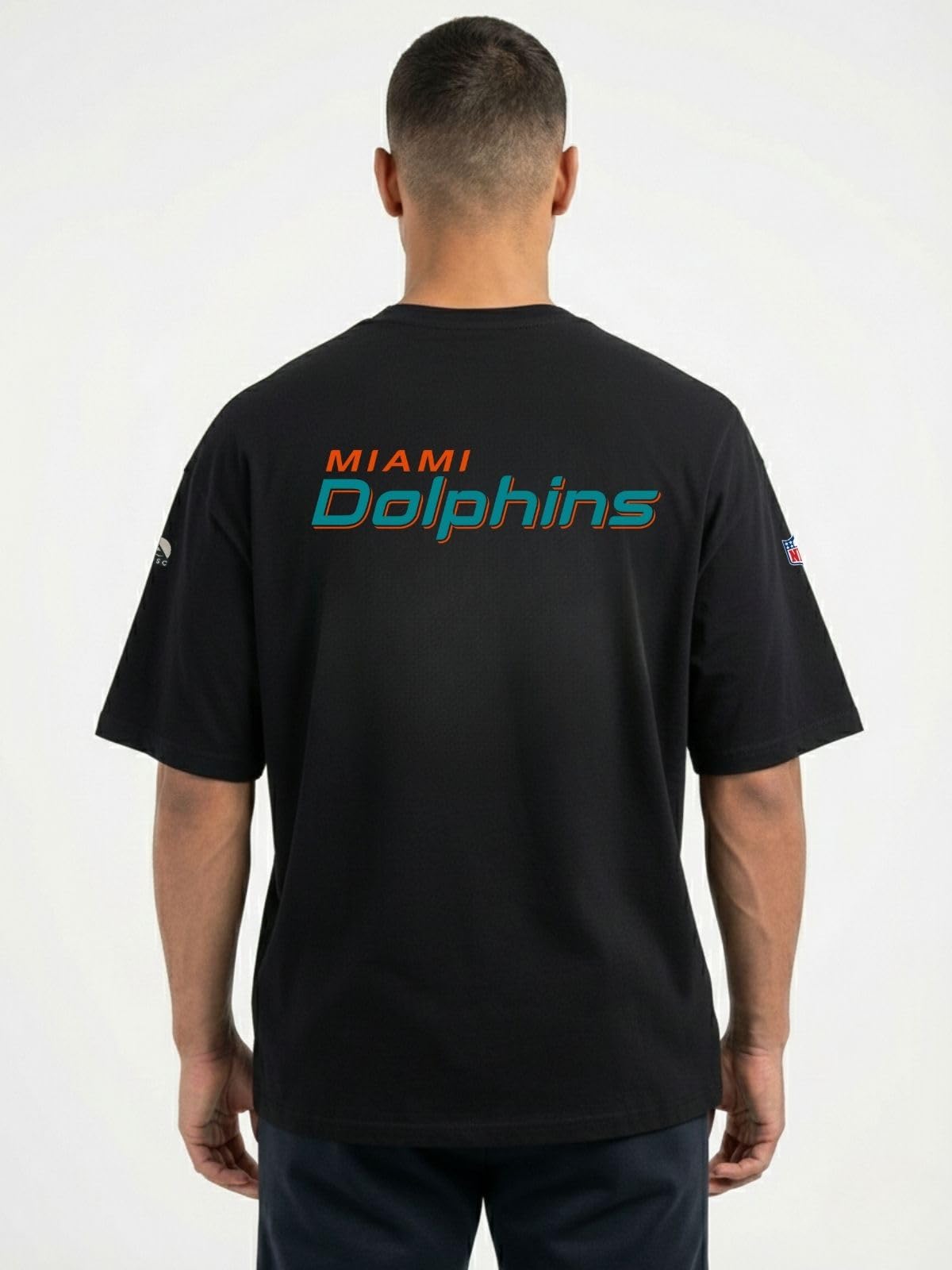 OOSC Mens Miami Dolphins T-Shirt, Multicolour, XS EU