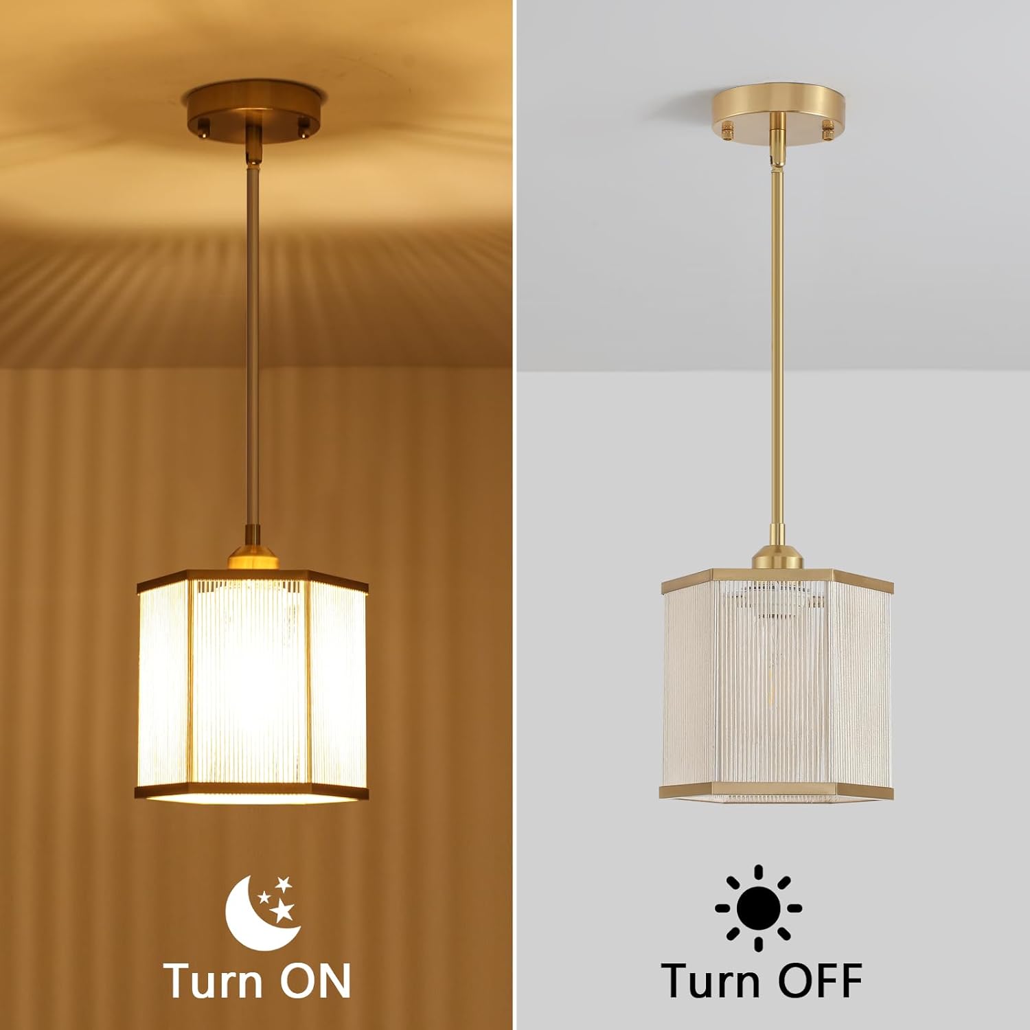 Hand-Woven Natural Jute Rope Pendant Lights Kitchen Island,Modern Hexagonal Brass Gold Farmhouse Chandelier, Adjustable Height Boho Hanging Light Fixture for Dining Room Entryway Hallway Bedroom